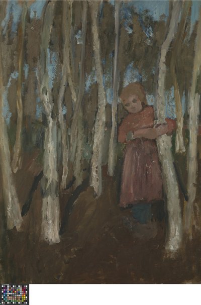 Girl in a Birch Forest by Paula Modersohn Becker