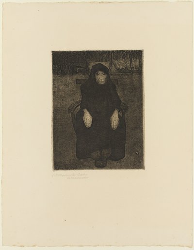 Seated Old Woman by Paula Modersohn Becker