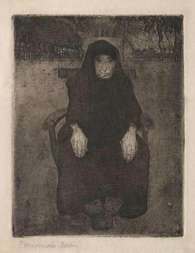 Seated Old Woman by Paula Modersohn Becker
