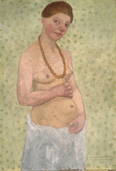 Self-Portrait on the Sixth Wedding Anniversary by Paula Modersohn Becker