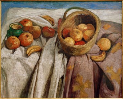 Still Life with Apples and Bananas by Paula Modersohn Becker