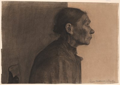 Woman in Profile, Turned Right by Paula Modersohn Becker