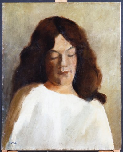 Young Woman with her Hair Down by Paula Modersohn Becker
