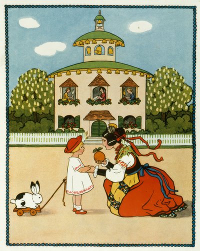 In Rome Stands a Bell House, Three Beautiful Maidens Look Out by Pauli Ebner