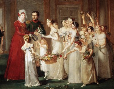 The arrival of Marie-Louise and Napoleon I Bonaparte in Compiegne on 28/03/1810 by Pauline Auzou