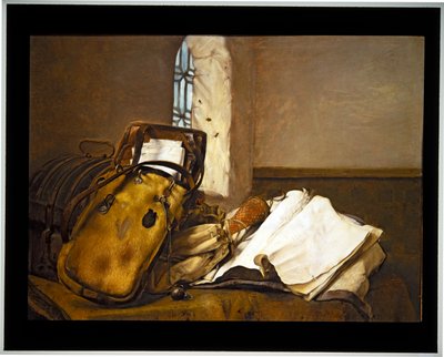 Travel Pouch and Documents on a Table by Paulus Bor
