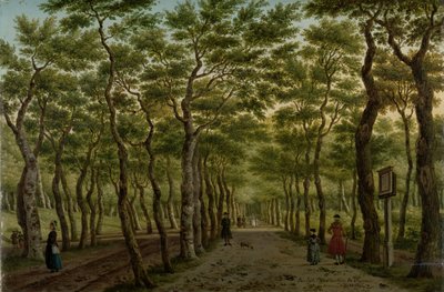The Herepad in the Haagse Bos by Paulus Constantijn la Fargue (signed by artist)