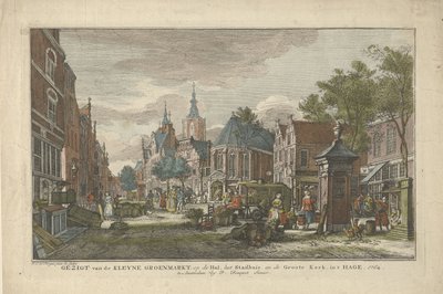 View of the Daily Green Market in The Hague (Eight Views in The Hague) by Paulus Constantijn la Fargue