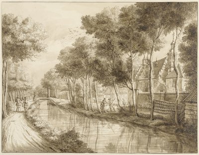 The House of Jhr. Quarles near Voorburg by Paulus Constantijn la Fargue