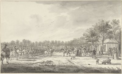 Review of the Cavalry by Prince William V on the Malieveld in The Hague, 1770 by Paulus Constantijn la Fargue
