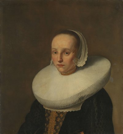 Portrait of Anna van der Does (1609-1650) by Paulus Hennekyn