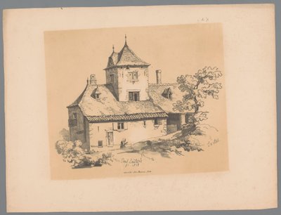 View of a Country House in Ixelles (series title) by Paulus Lauters