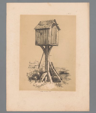 Landscape with Dovecote by Paulus Lauters