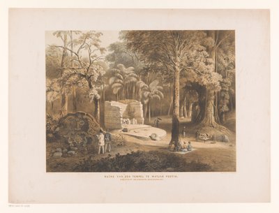 Temple Ruin (Ruins of the Temple at Matjan Poetih, Javanese Antiquities) by Paulus Lauters