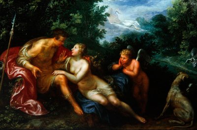 Venus and Adonis by Paulus Moreelse