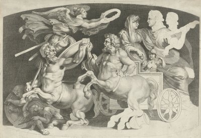 Cameo with the Triumph of Germanicus and Agrippina (Variae figueri de agati antiqui, desiniati de Pietro Paolo Rubenii) (series title) by Paulus Pontius (attributed to)