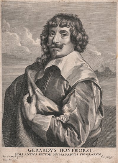 Gerardus Honthorst, Hollandus Pictor Humanarum Figurarum by Paulus Pontius