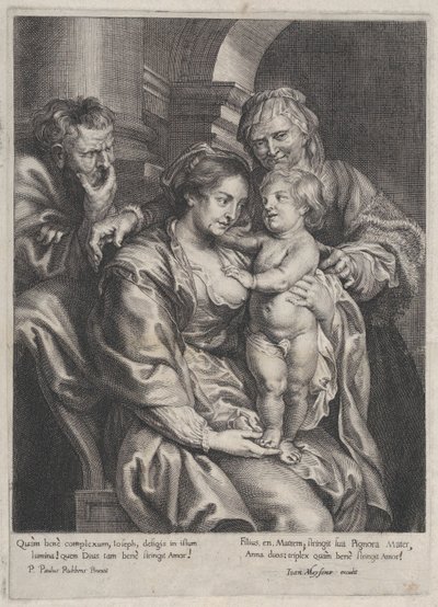 Holy Family with Saint Anne by Paulus Pontius