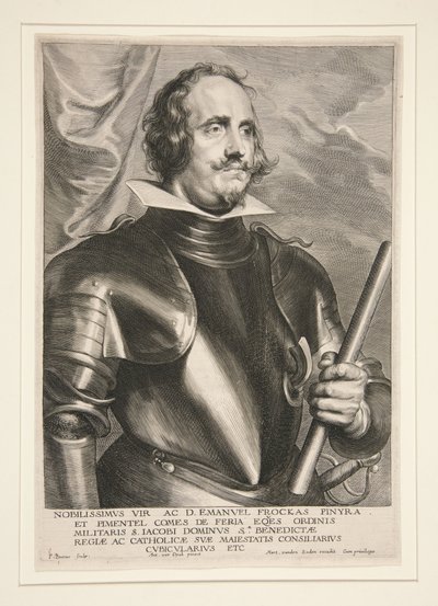 Manuel Frockas Perera y Pimentel, Count of Feria (1576-1646) by Paulus Pontius