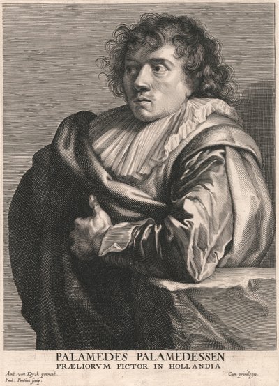 Palamedes Palamedessen, Painter of Battles in Holland by Paulus Pontius