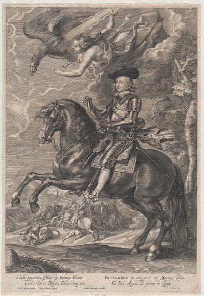 Portrait of Cardinal-Infante Ferdinand of Austria, on Horseback by Paulus Pontius
