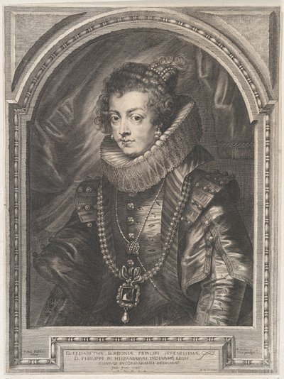 Portrait of Elisabeth of Bourbon, Queen of Spain, 1632 by Paulus Pontius