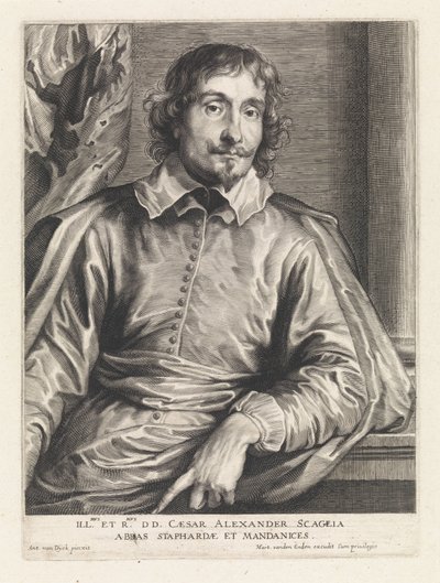 Portrait of Cesare Alessandro Scaglia by Paulus Pontius