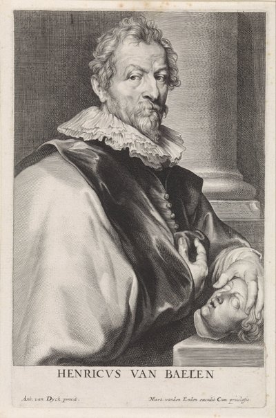 Portrait of the Painter Hendrik van Balen (I) by Paulus Pontius