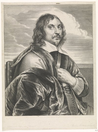 Portrait of the Painter Jan Davidsz. de Heem by Paulus Pontius