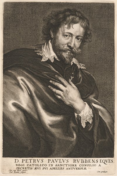 Peter Paul Rubens by Paulus Pontius after Sir Anthony van Dyck
