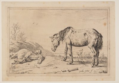 The Worn-Out Horse, from Series of Horses by Paulus Potter