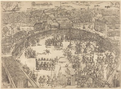 The Tournament Place in the City of Zwickau by Paulus Reinhart