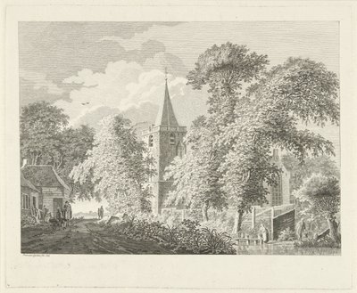 Village View in Maartensdijk, 1753 by Paulus van Liender