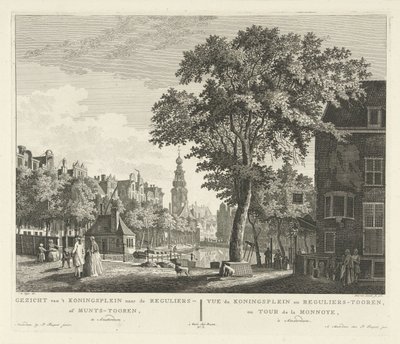 View of the Munttoren in Amsterdam by Paulus van Liender