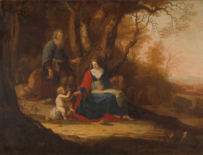 Rest on the Flight into Egypt by Paulus van Vianen (II)