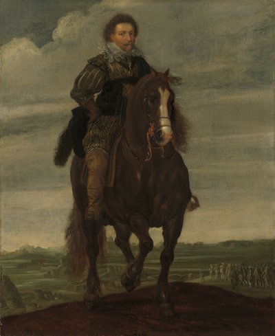 Prince Frederik Hendrik on Horseback by Pauwels I van Hillegaert