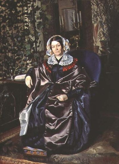 Portrait of Maria Pavlovna Druzhinina by Pavel Andreevich Fedotov