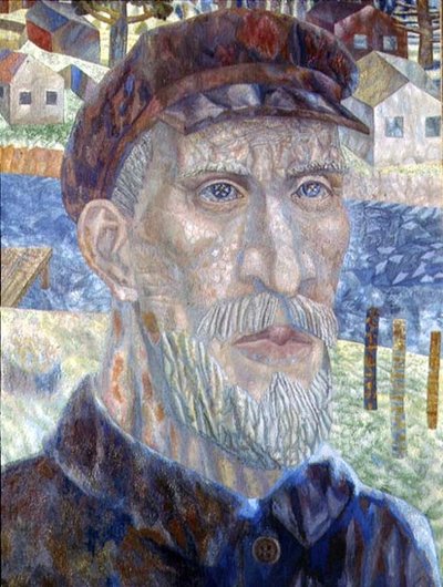 The Kolkhoznik (Member of a Collective Farm) by Pawel Nikolajewitsch Filonow