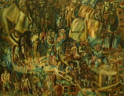 Composition. Ships, 1913-1915 by Pavel Nikolayevich Filonov