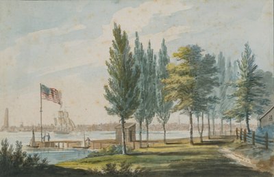 Philadelphia from across the Delaware River, 1811-ca. 1813 by Pavel Petrovic Svin
