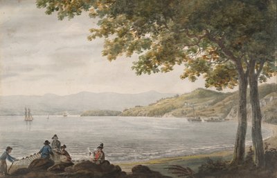 Shad Fishermen on the Shore of the Hudson River, 1811-ca. 1813 by Pavel Petrovic Svin