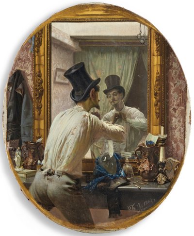 Frenchman Getting Ready for the Bal Populaire, 1863 by Pavel Petrovich Chistyakov