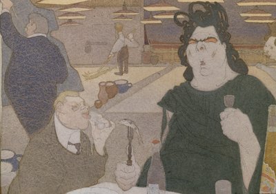Fyodor Shalyapin Caricature by Pavel Yegorovich Shcherbov