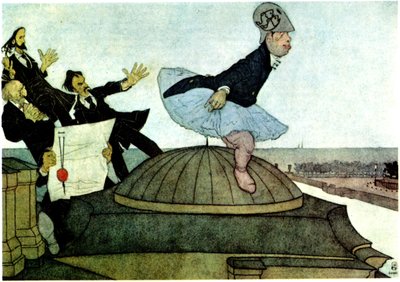 New Minerva The Triumph of Sergei Dyagilev, 1901 by Pavel Yegorovich Shcherbov