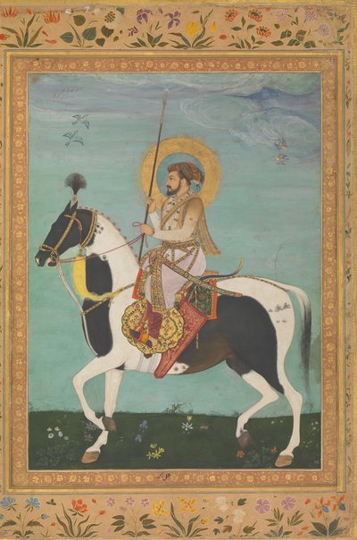 Shah Jahan on Horseback, Folio from the Shah Jahan Album by Payag