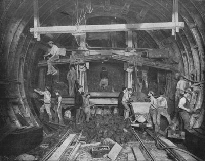 Excavating a Tube Railway, Great Northern and City Railway, London by Pearson and Son Ltd