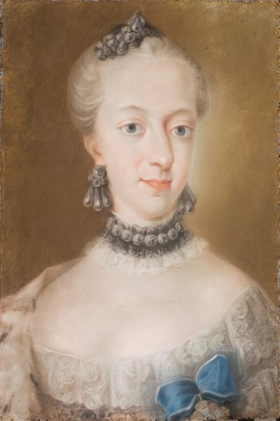 Portrait of Juliane Marie 1729-1796, Queen of Denmark and Norway, Mid of the 18th century by Peder Als