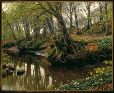 Spring Day at the Forest Edge by Peder Monsted