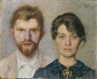 Double portrait of Marie and Peder Severin Krøyer, 1890 by Peder Severin Krøyer
