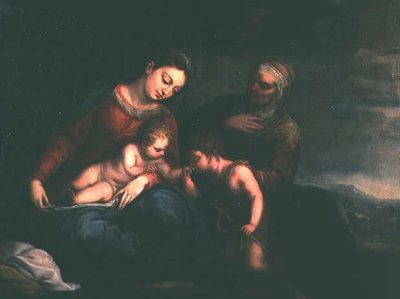 The Virgin and Child with St. Elizabeth and John the Baptist by Pedro Atanasio Bocanegra